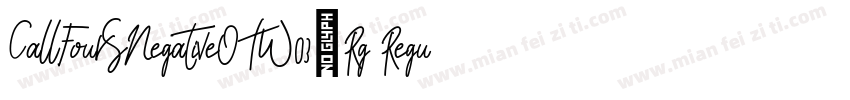 CallFourSNegativeOTW03-Rg Regular字体转换